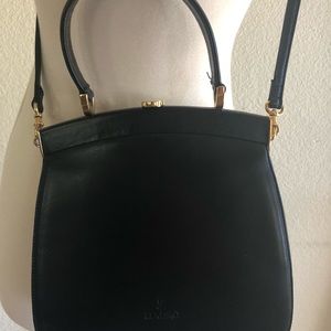 Iladro black leather purse